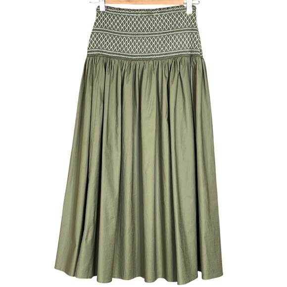 Reformation Haven Skirt in Artichoke Size Small - Picture 8 of 12